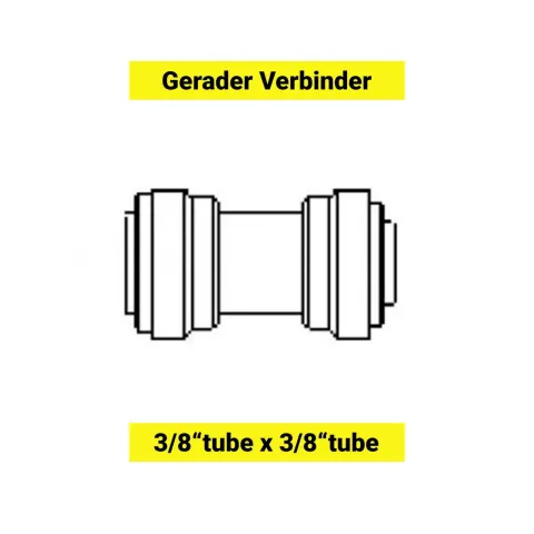 Gerader Reduzierer-Verbinder 1/2 auf 3/8