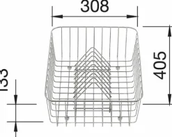 Geschirrkorb Blanco edelstahl 507829