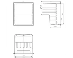 Getränkekühlschrank Cool Cubes Becks BxHxT 43 x 51 x 47,5 cm Kühlteil 48 l