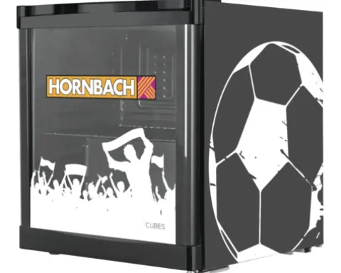 Getränkekühlschrank Cool Cubes Fußball BxHxT 43 x 51 x 47,5 cm Kühlteil 48 l