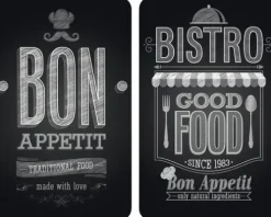 Glasabdeckplatten Wenko Bon Appetit 2er 52 x 30 cm