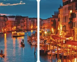 Glasabdeckplatten Wenko Venice by Night 52 x 30 cm