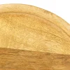 Glasglocke Holzteller Deko Käseglocke Ø22cm H16,5cm Tischdeko