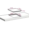 Glaskeramikkochfeld mit Rahmen Amica 57,6 x 51,8 cm 4 Kochzonen EC 744 000 E