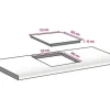 Glaskeramikkochfeld mit Rahmen Amica 77 x 50,5 cm 5 Kochzonen KMC 745 100 E