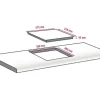 Glaskeramikkochfeld Rahmenlos Amica 57,6 x 51,8 cm 4 Kochzonen EC 744 000 C