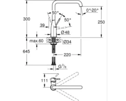 GROHE Küchenarmatur ESSENCE cool sunrise gebürstet 30269GN0