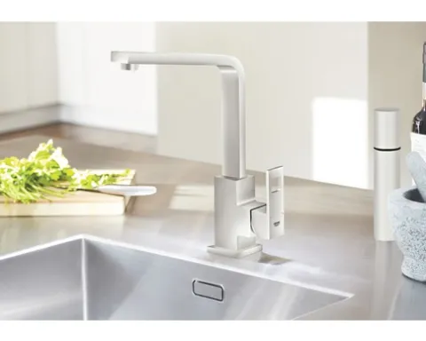 GROHE Küchenarmatur EUROCUBE supersteel matt 31255DC0
