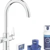 GROHE Küchenarmatur mit Filterfunktion GROHE BLUE PURE chrom 30593000