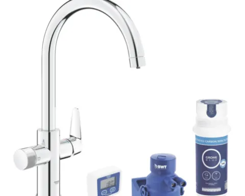 GROHE Küchenarmatur mit Filterfunktion GROHE BLUE PURE chrom 30593000