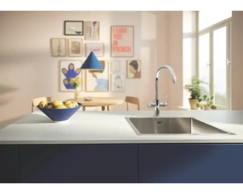 GROHE Küchenarmatur mit Filterfunktion GROHE BLUE PURE chrom 30593000