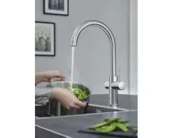 GROHE Küchenarmatur mit Filterfunktion und Kochend heißes Wasser GROHE RED chrom 30083001