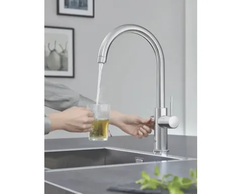 GROHE Küchenarmatur mit Filterfunktion und Kochend heißes Wasser GROHE RED chrom 30079001