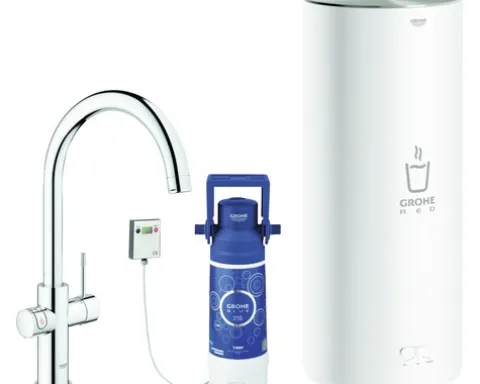 GROHE Küchenarmatur mit Filterfunktion und Kochend heißes Wasser GROHE RED chrom 30079001