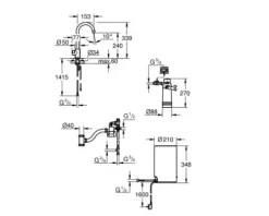 GROHE Küchenarmatur mit Filterfunktion und Kochend heißes Wasser GROHE RED supersteel matt 30085DC1