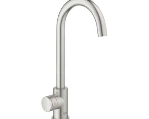 GROHE Küchenarmatur mit Filterfunktion und Kochend heißes Wasser GROHE RED supersteel matt 30085DC1