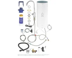 GROHE Küchenarmatur mit Filterfunktion und Kochend heißes Wasser GROHE RED chrom 30080001