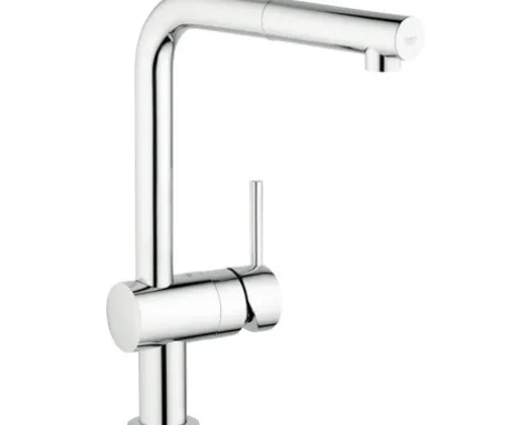 GROHE Küchenarmatur mit Handbrause MINTA chrom 32168000