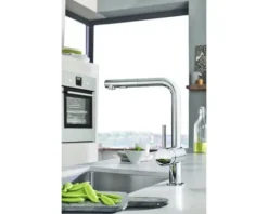 GROHE Küchenarmatur mit Handbrause MINTA chrom 30274000