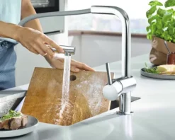 GROHE Küchenarmatur mit Handbrause MINTA chrom 30274000