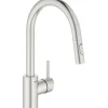 GROHE Küchenarmatur mit Handbrause CONCETTO supersteel matt 31483DC2