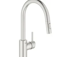 GROHE Küchenarmatur mit Handbrause CONCETTO supersteel matt 31483DC2
