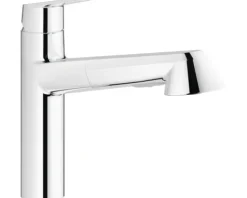 GROHE Küchenarmatur mit Handbrause EURODISC COSMOPOLITAN chrom 32257002
