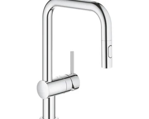 GROHE Küchenarmatur mit Handbrause MINTA chrom 32322002