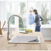 GROHE Küchenarmatur mit Handbrause CONCETTO chrom 31483002