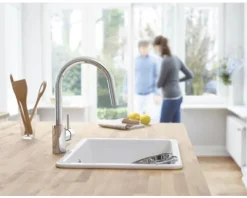 GROHE Küchenarmatur mit Handbrause CONCETTO chrom 31483002