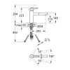 GROHE Küchenarmatur mit Handbrause CONCETTO supersteel matt 31129DC1
