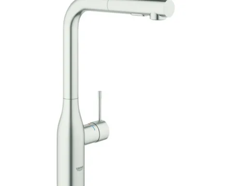 GROHE Küchenarmatur mit Handbrause ESSENCE supersteel matt 30270DC0