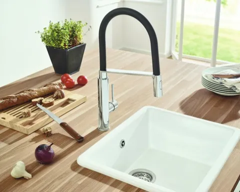 GROHE Küchenarmatur mit Handbrause CONCETTO chrom 31491000