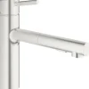 GROHE Küchenarmatur mit Handbrause CONCETTO supersteel matt 30273DC1