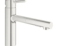 GROHE Küchenarmatur mit Handbrause CONCETTO supersteel matt 30273DC1