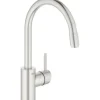 GROHE Küchenarmatur mit Handbrause CONCETTO supersteel matt 32663DC3