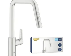 GROHE Küchenarmatur mit Handbrause START supersteel matt 30631DC0