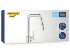 GROHE Küchenarmatur mit Handbrause START supersteel matt 30631DC0
