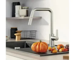 GROHE Küchenarmatur mit Handbrause START supersteel matt 30631DC0