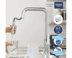 GROHE Küchenarmatur mit Handbrause START chrom 30631000