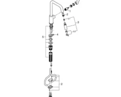 GROHE Küchenarmatur mit Handbrause START chrom 30631000