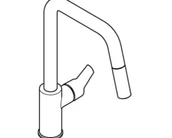 GROHE Küchenarmatur mit Handbrause START chrom 30631000