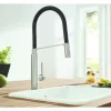 GROHE Küchenarmatur mit Handbrause CONCETTO supersteel matt 31491DC0