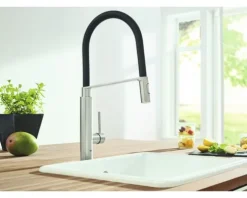 GROHE Küchenarmatur mit Handbrause CONCETTO supersteel matt 31491DC0
