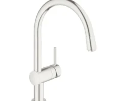 GROHE Küchenarmatur mit Handbrause MINTA supersteel matt 32918DC0