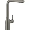 GROHE Küchenarmatur mit Handbrause ESSENCE hard graphite gebürstet 30270AL0