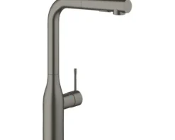 GROHE Küchenarmatur mit Handbrause ESSENCE hard graphite gebürstet 30270AL0