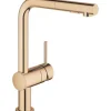 GROHE Küchenarmatur mit Handbrause MINTA warm sunset 30274DA0