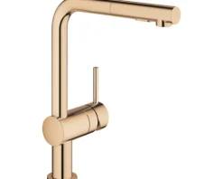GROHE Küchenarmatur mit Handbrause MINTA warm sunset 30274DA0