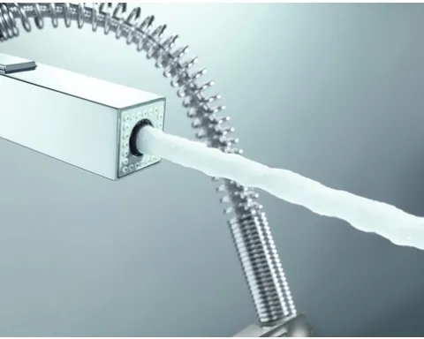 GROHE Küchenarmatur mit Handbrause EUROCUBE chrom 31395000